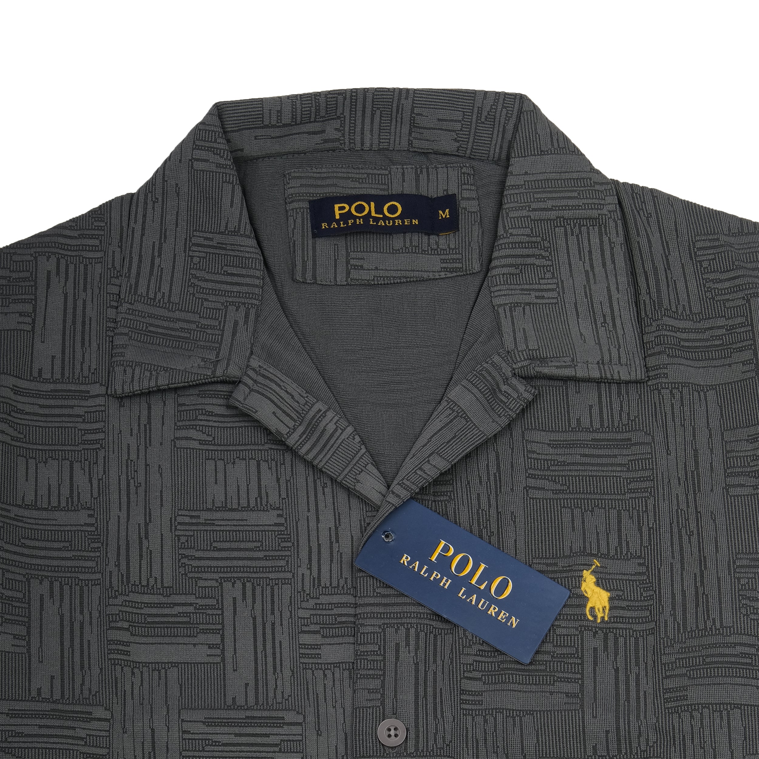 POLO RALPH LAUREN Charcoal Weave Relaxed Fit Short Sleeve Shirt