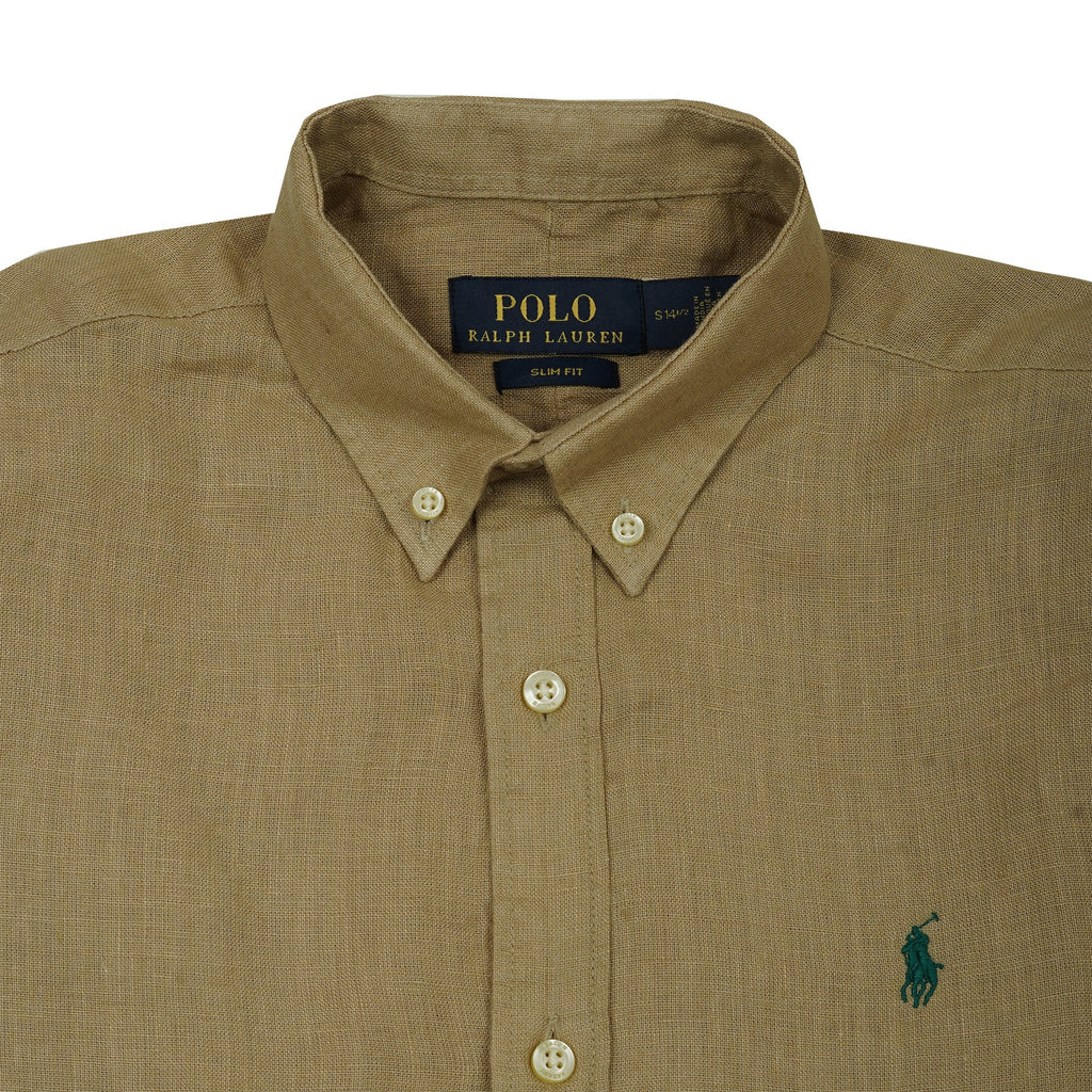 POLO RALPH LAUREN Sunlit Fern Slim Fit Linen Button-Down Shirt