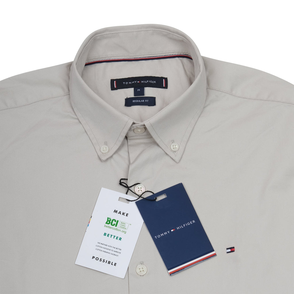 TOMMY HILFIGER Whispering Quartz Regular Fit Long Sleeve Button-Up Shirt