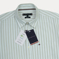 TOMMY HILFIGER Serene Aqua Tailored Fit Long Sleeve Button-Up Shirt
