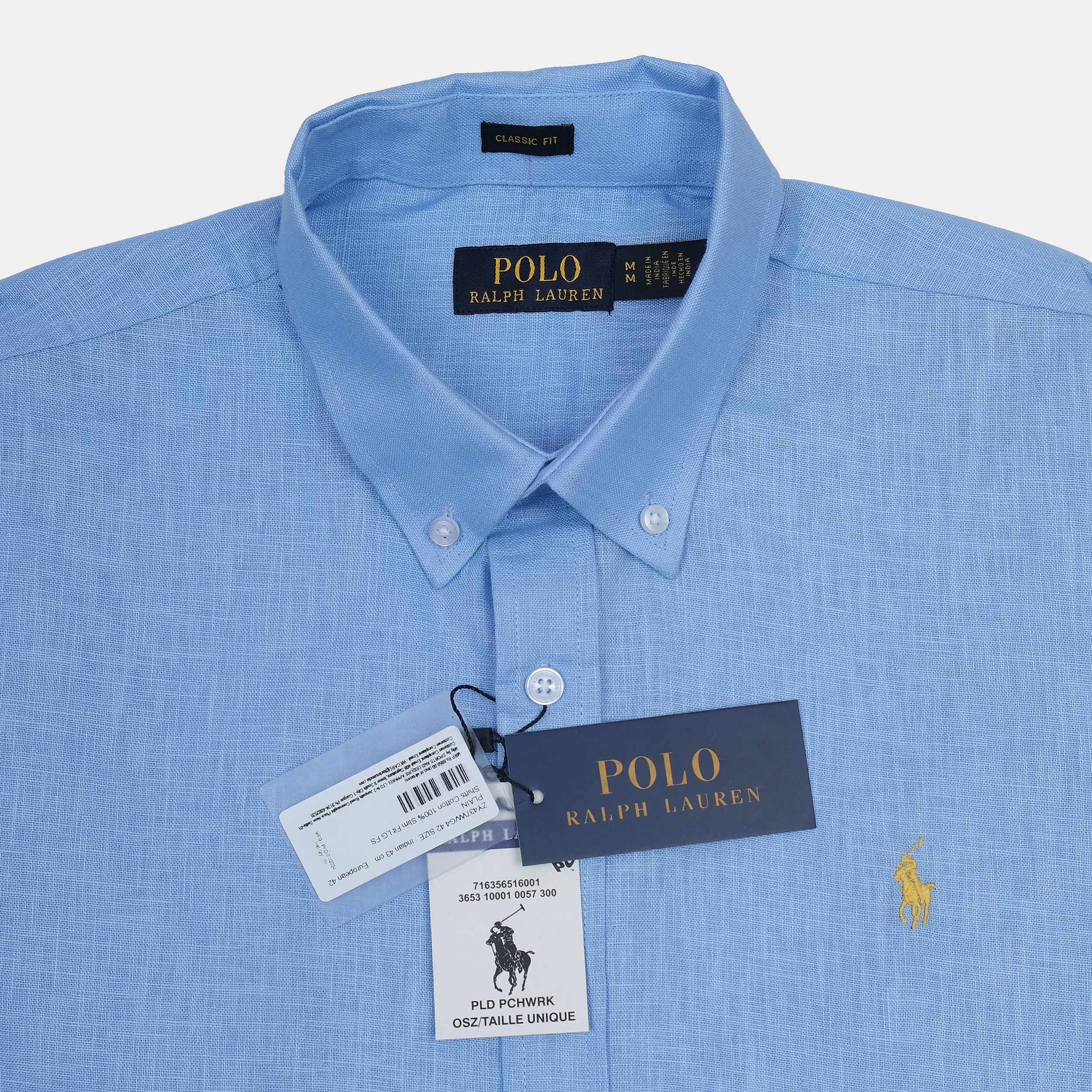 POLO RALPH LAUREN Prismatic Azure Classic Fit Long Sleeve Button-Down Shirt