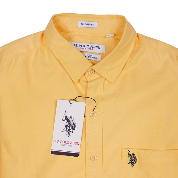 U.S. POLO ASSN. Opulent Saffron Tailored Fit Long Sleeve Shirt