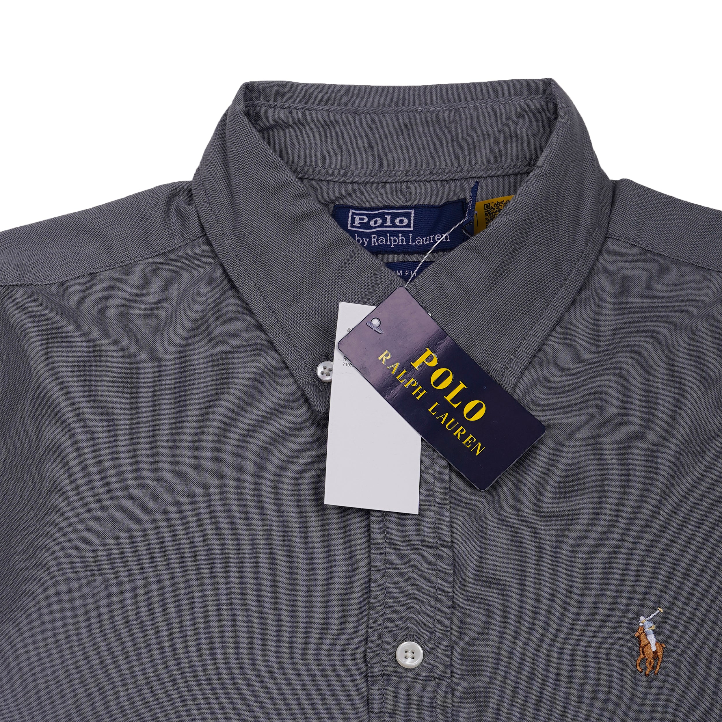 POLO RALPH LAUREN Midnight Ash Slim Fit Short Sleeve Button-Down Shirt
