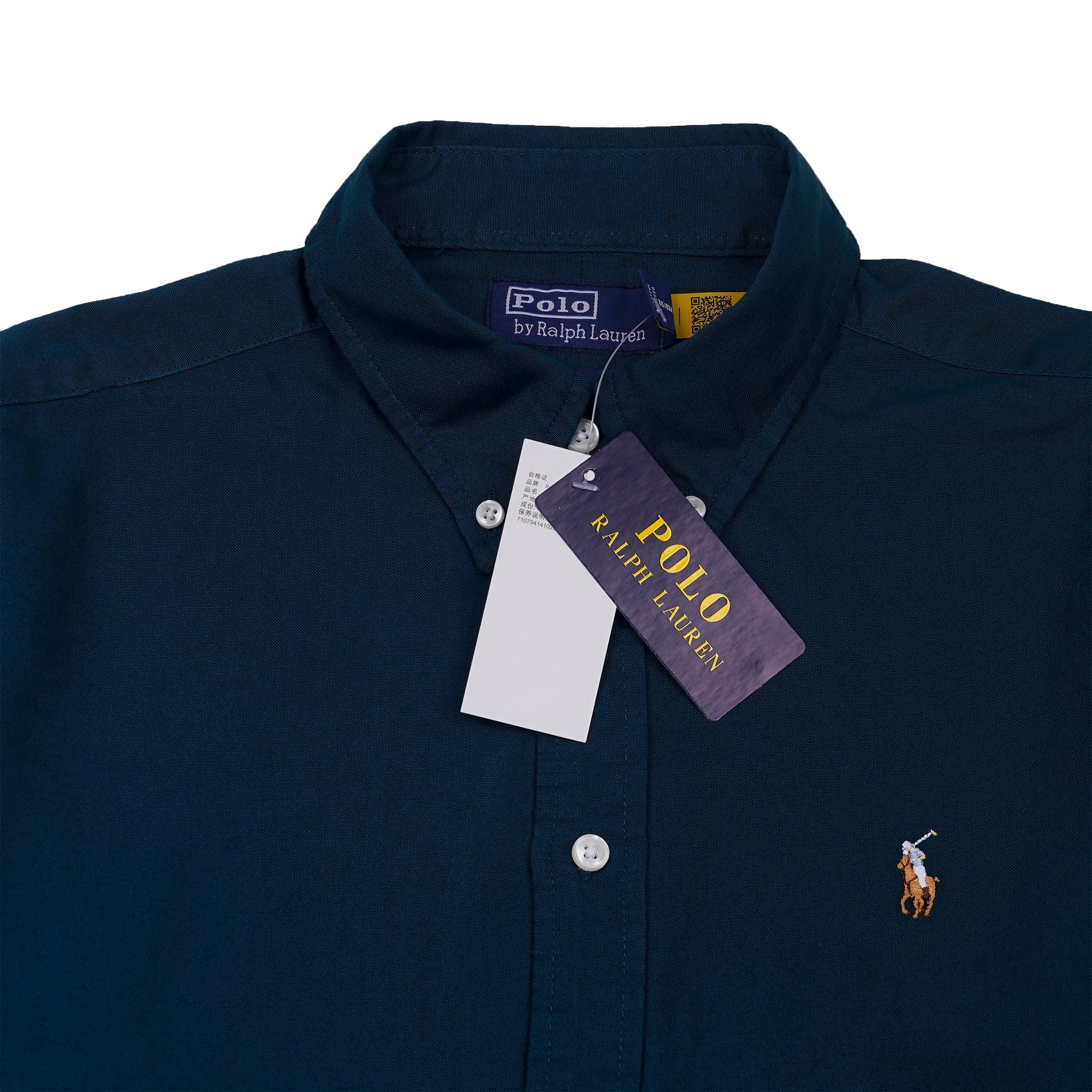 POLO RALPH LAUREN Twilight Teal Classic Fit Short Sleeve Button-Down Shirt