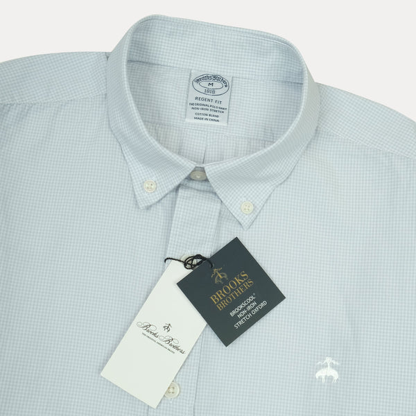 BROOKS BROTHERS Ocean Mist Refined Fit Long Sleeve Oxford Shirt
