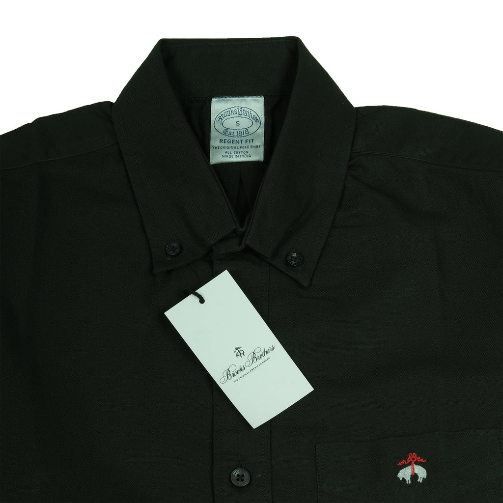 BROOKS BROTHERS Midnight Onyx Regent Fit Long Sleeve Shirt