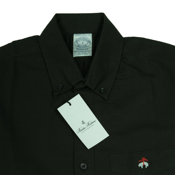 BROOKS BROTHERS Midnight Onyx Regent Fit Long Sleeve Shirt