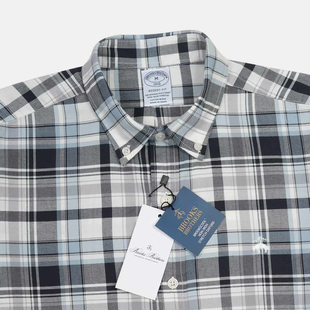 BROOKS BROTHERS Midnight Ash Classic Fit Long Sleeve Button-Down Shirt