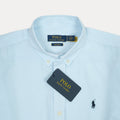 POLO RALPH LAUREN Serene Azure Tailored Fit Long Sleeve Striped Dress Shirt