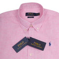 POLO RALPH LAUREN Serene Blush Tailored Fit Linen-Blend Button-Up Shirt