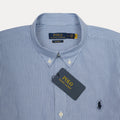 POLO RALPH LAUREN Ethereal Aqua Tailored Fit Long Sleeve Striped Button-Down Shirt