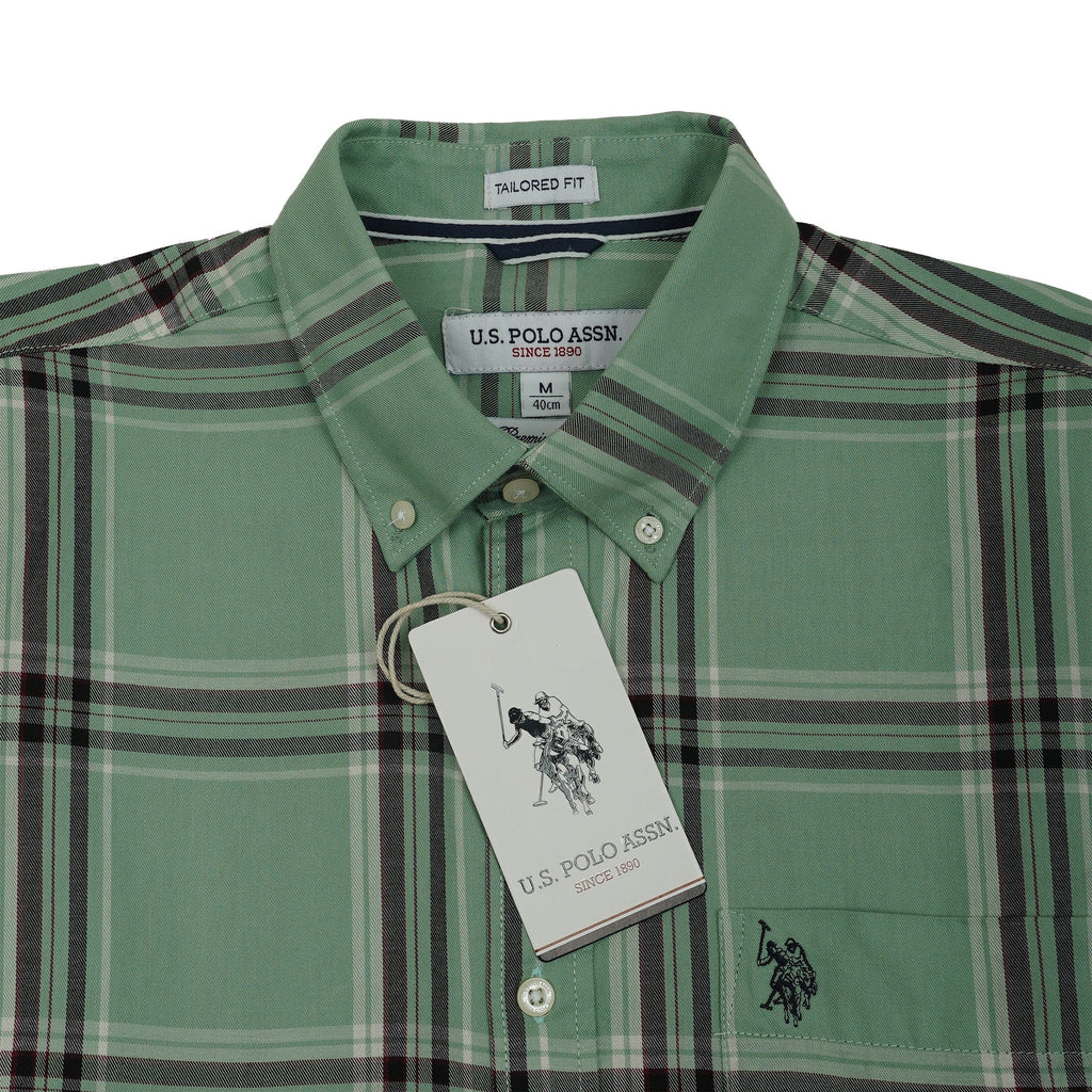 U.S. POLO ASSN. Prismatic Fern Tailored Fit Long Sleeve Shirt