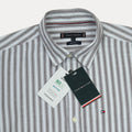 TOMMY HILFIGER Misty Ash Tailored Fit Long Sleeve Button-Up Shirt