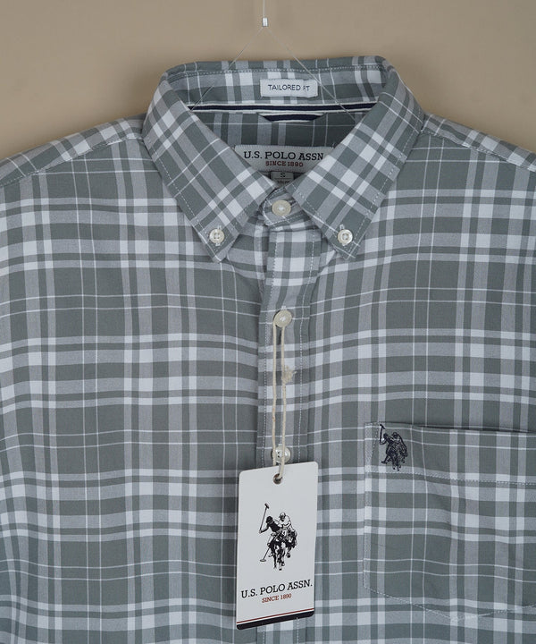 U.S. POLO ASSN. Prismatic Ash Classic Fit Long Sleeve Button-Down Shirt