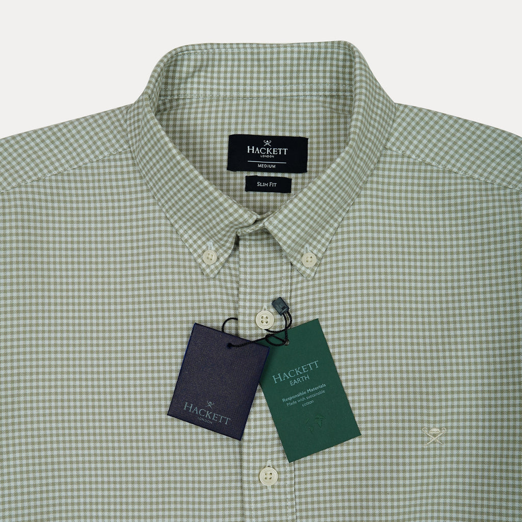 HACKETT Enchanted Fern Tailored Fit Long Sleeve Check Shirt