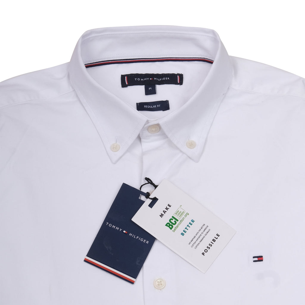 TOMMY HILFIGER Frosted Pearl Classic Fit Long Sleeve Button-Down Shirt