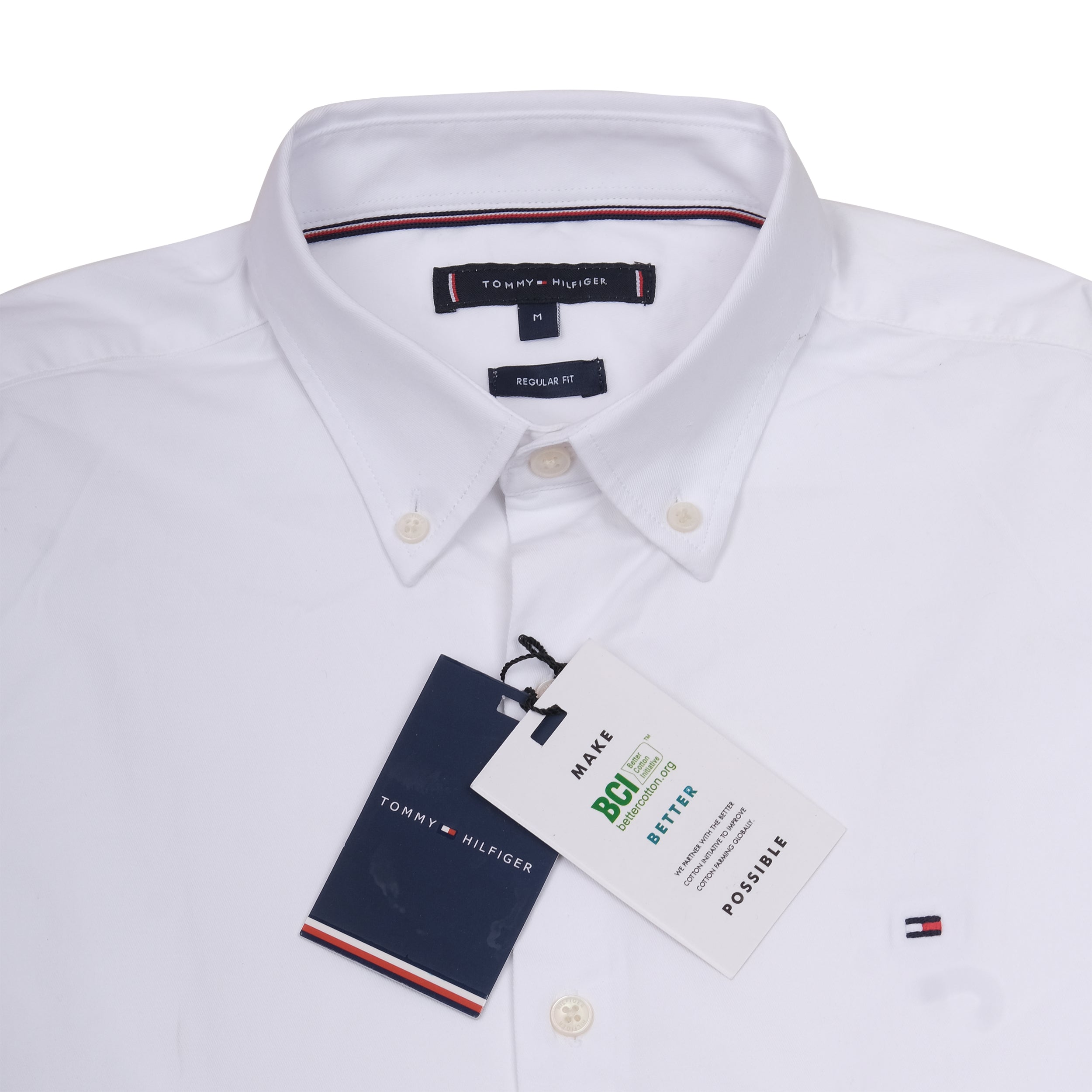 TOMMY HILFIGER Frosted Pearl Classic Fit Long Sleeve Button-Down Shirt