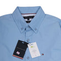 TOMMY HILFIGER Celestial Aqua Classic Fit Long Sleeve Button-Up Shirt