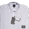 ARMANI EXCHANGE Crisp Ivory Striped Slim Fit Long Sleeve Shirt