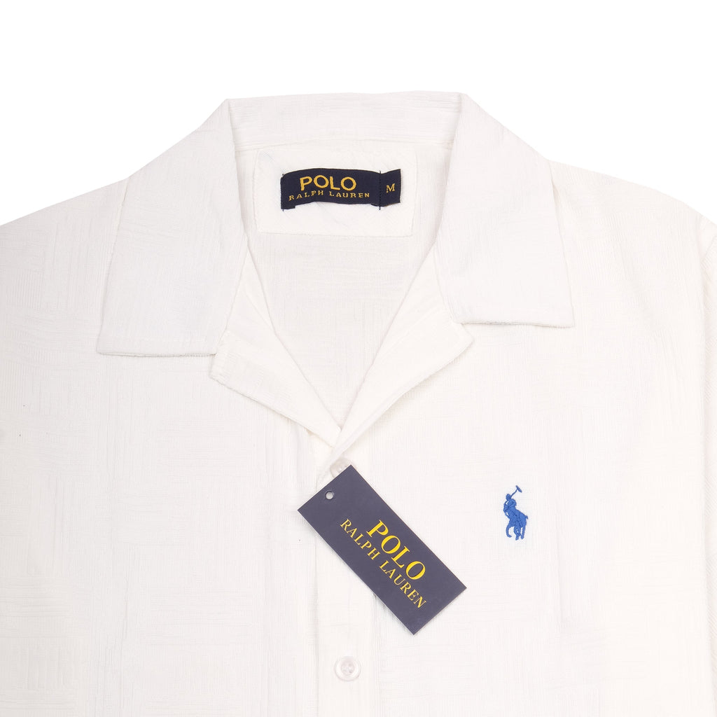 POLO RALPH LAUREN Pure Snow Short Sleeve Camp Shirt