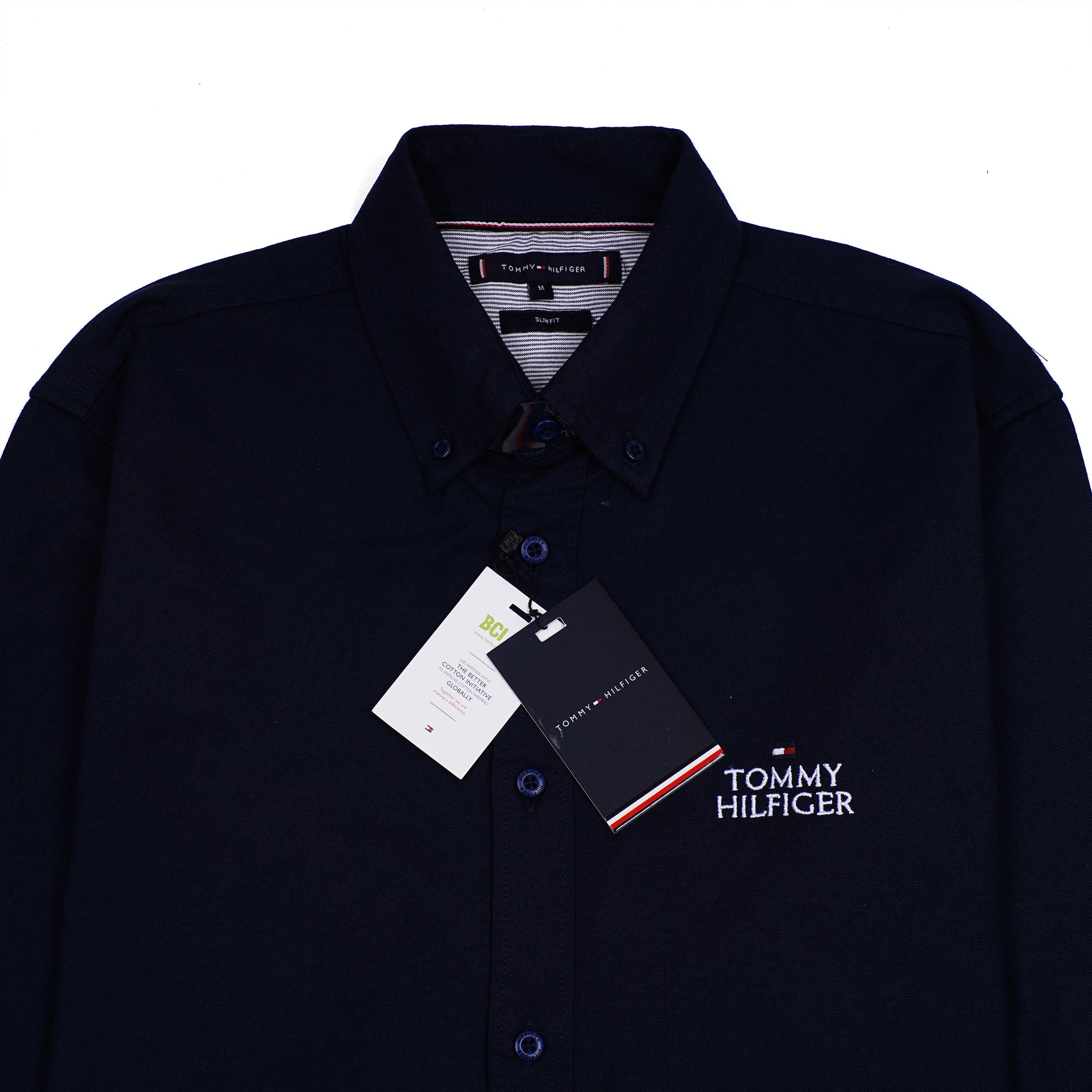 TOMMY HILFIGER Deep Ocean Classic Fit Long Sleeve Button-Up Shirt
