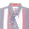 TOMMY JEANS Coral Mist Modern Fit Long Sleeve Striped Shirt