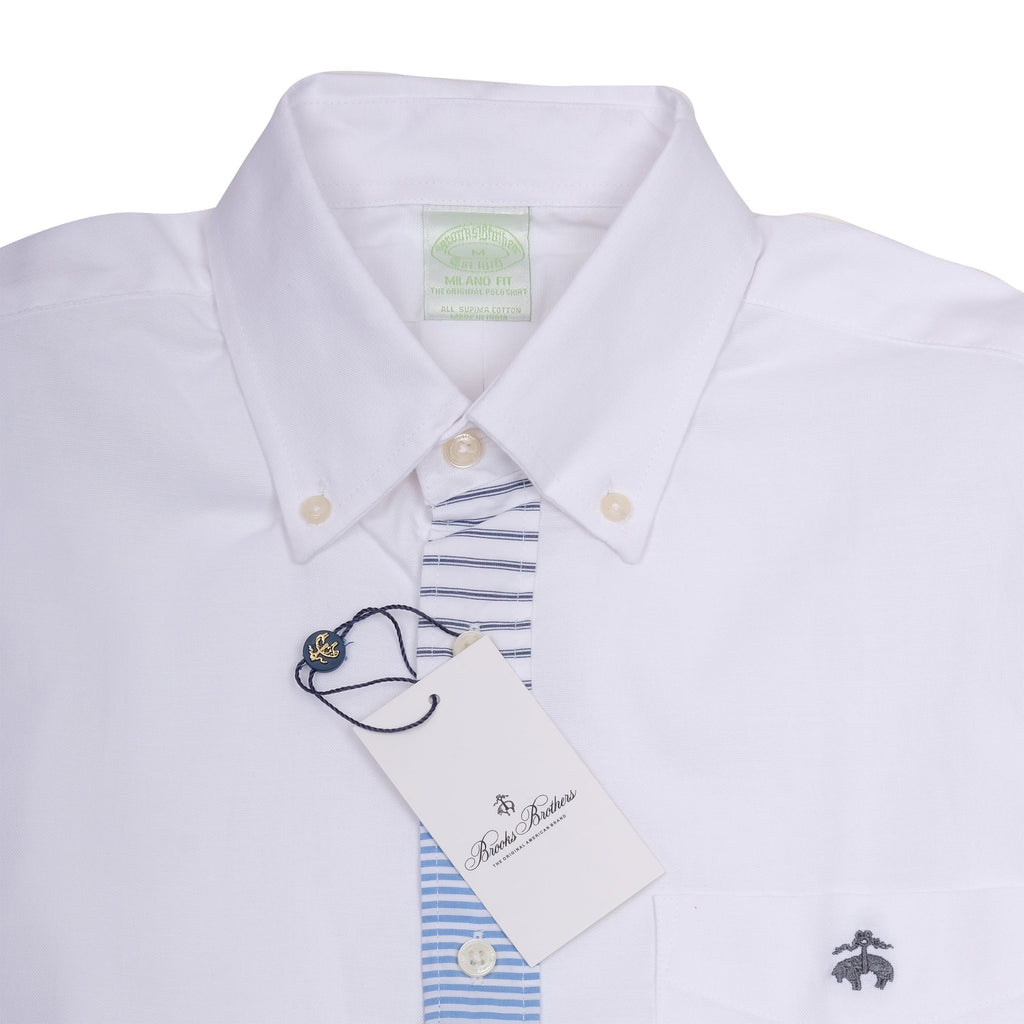 BROOKS BROTHERS Celestial Cream Textured Detail Classic Fit Long Sleeve Shirt