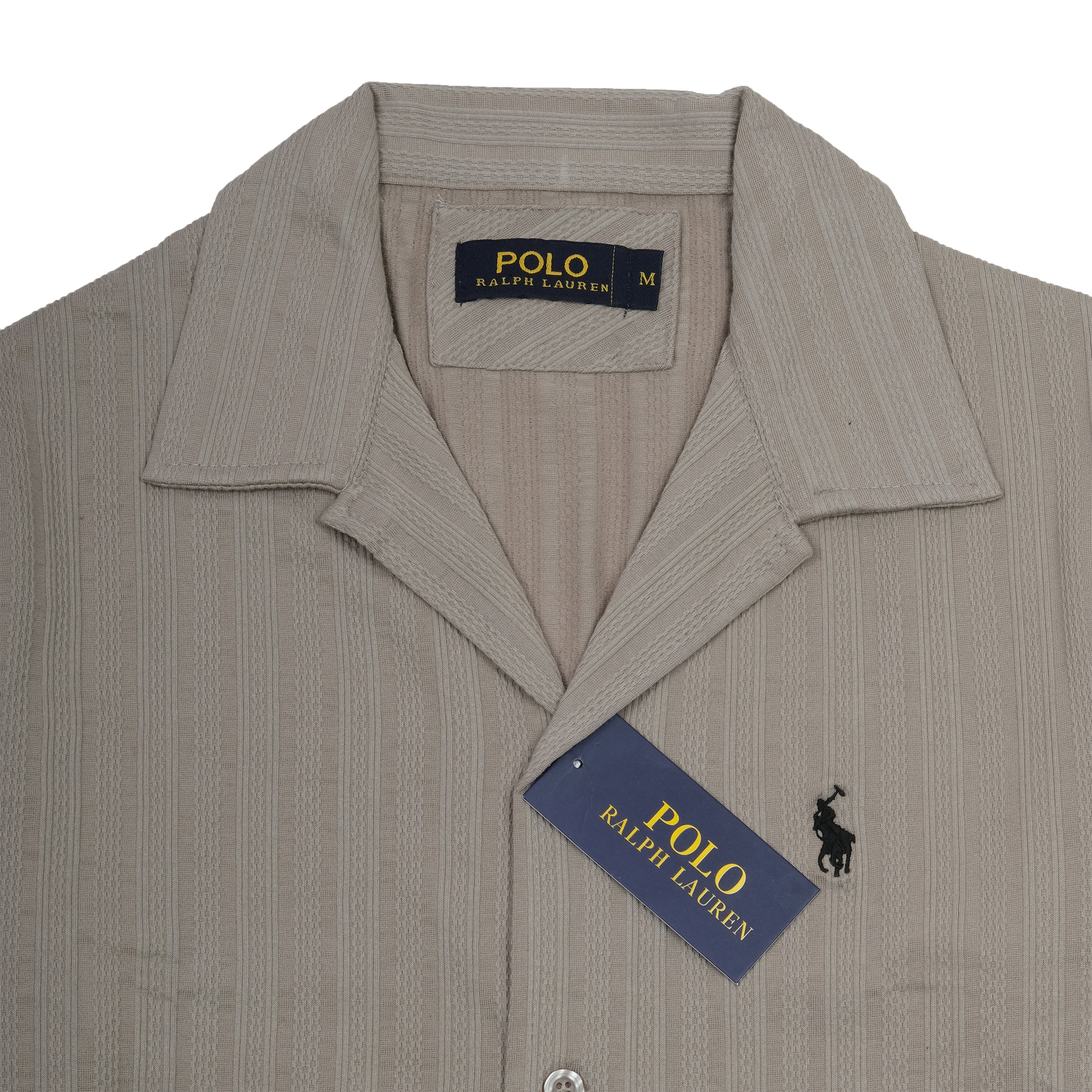POLO RALPH LAUREN Sandy Beige Textured Short Sleeve Shirt