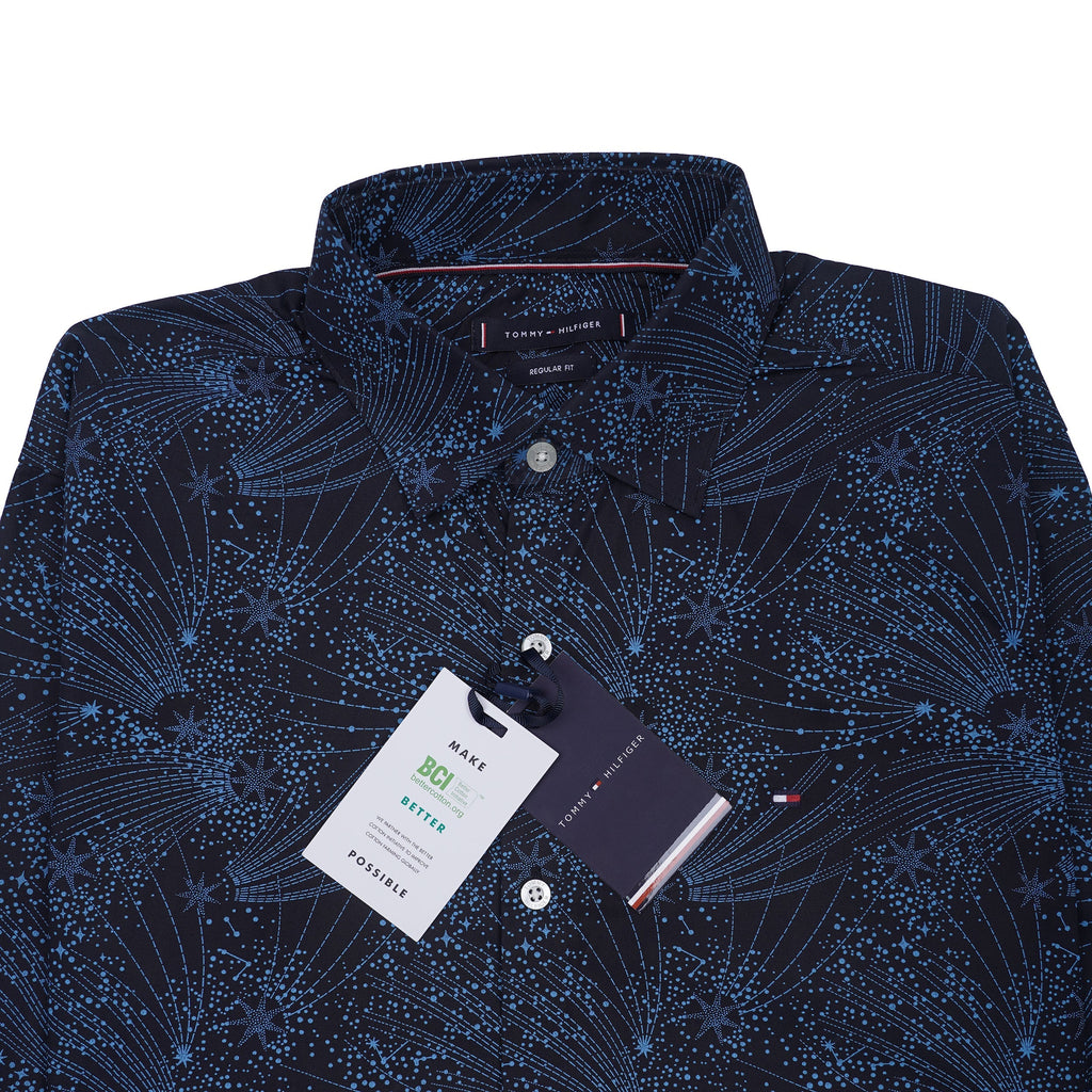 TOMMY HILFIGER Prismatic Onyx Whisper Tailored Fit Long Sleeve Shirt