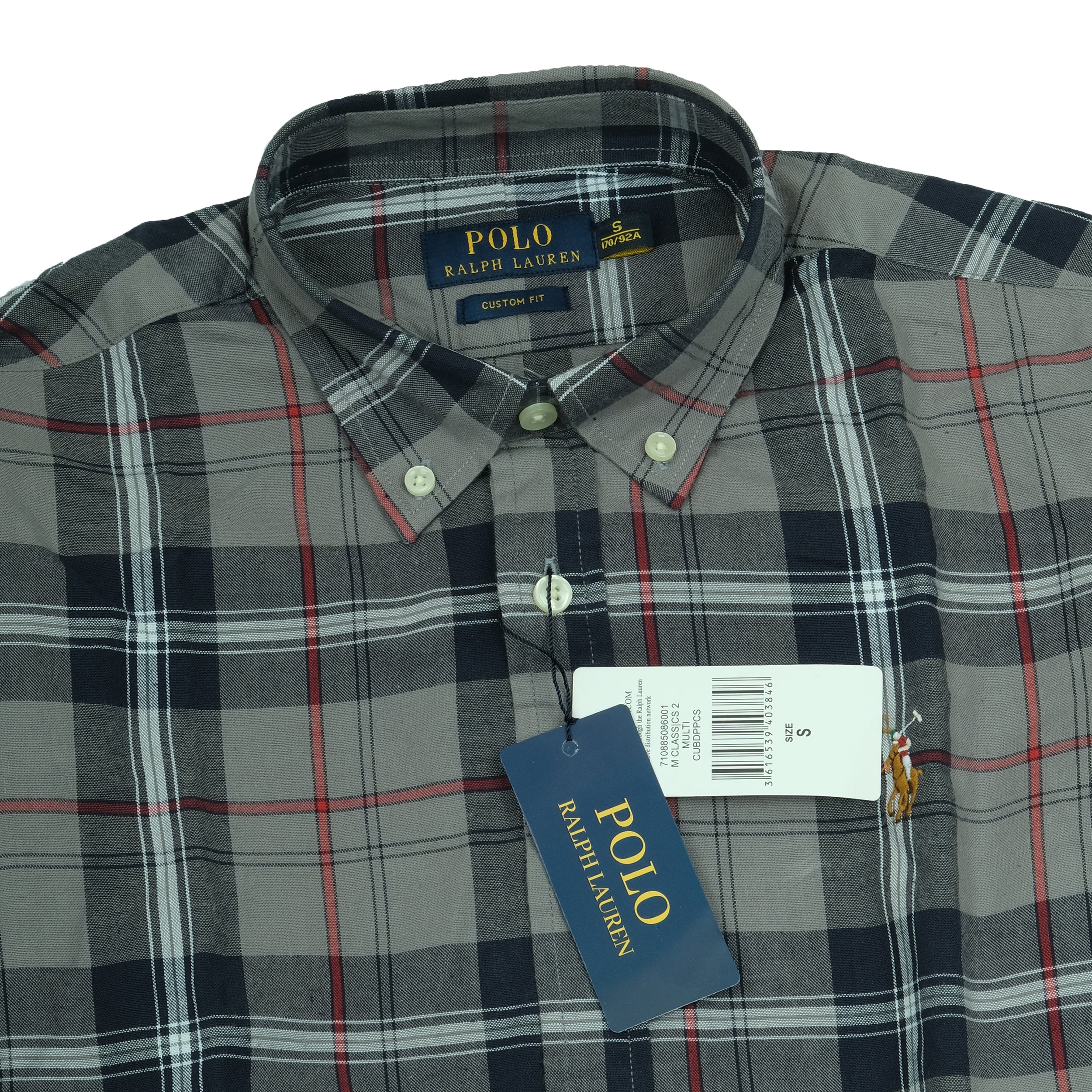 RALPH LAUREN Urban Slate Custom Fit Long Sleeve Shirt