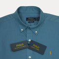 POLO RALPH LAUREN Serene Aqua Tailored Fit Long Sleeve Button-Up Shirt