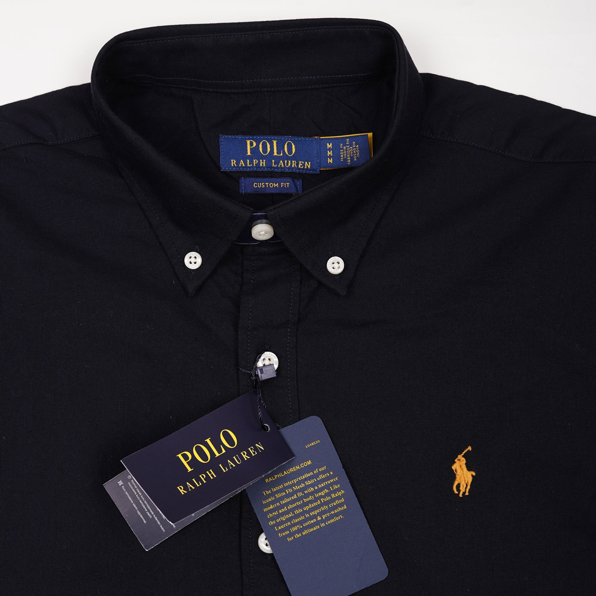POLO RALPH LAUREN Midnight Onyx Custom Fit Long Sleeve Button-Down Shirt