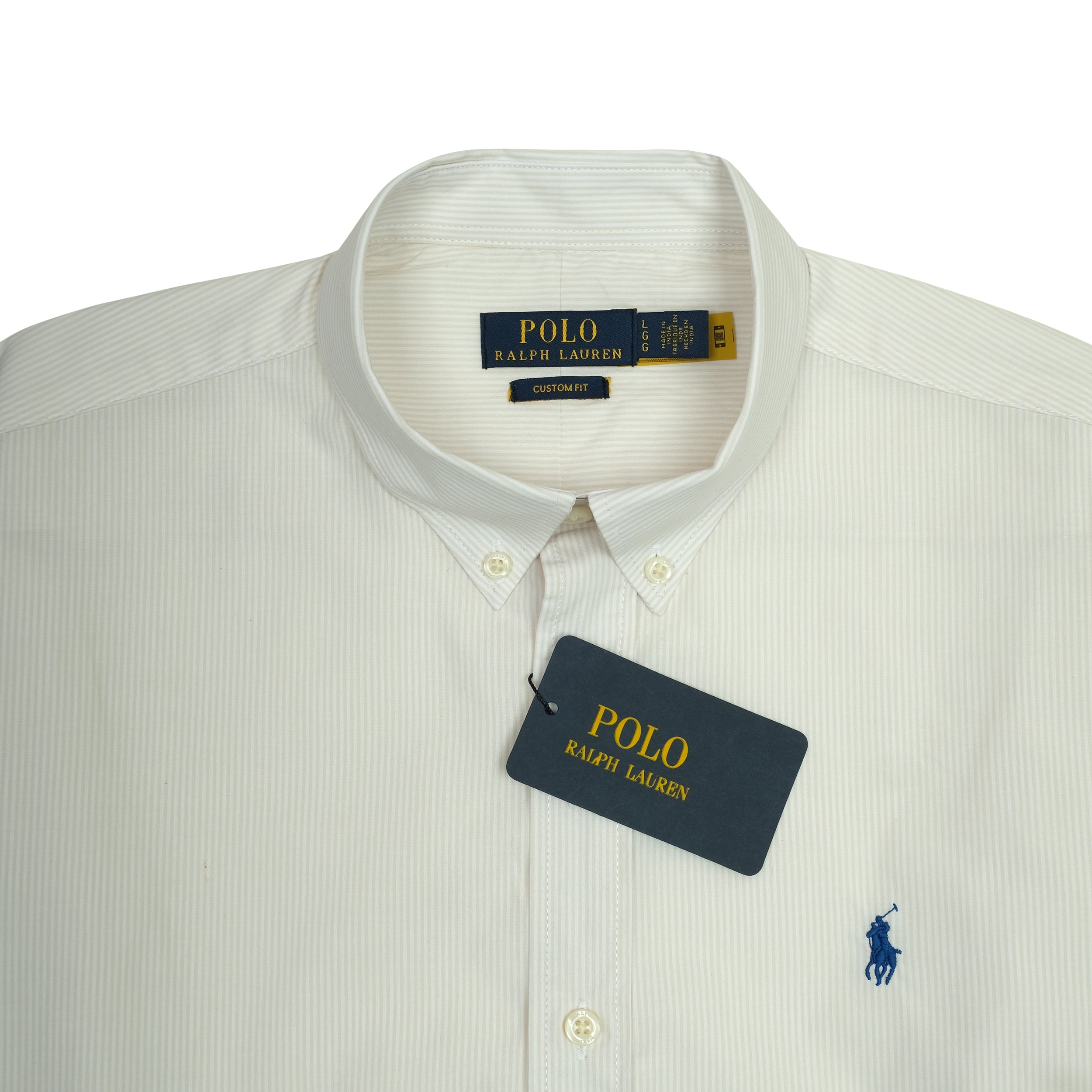 POLO RALPH LAUREN Radiant Pearl Custom Fit Long Sleeve Button-Down Shirt