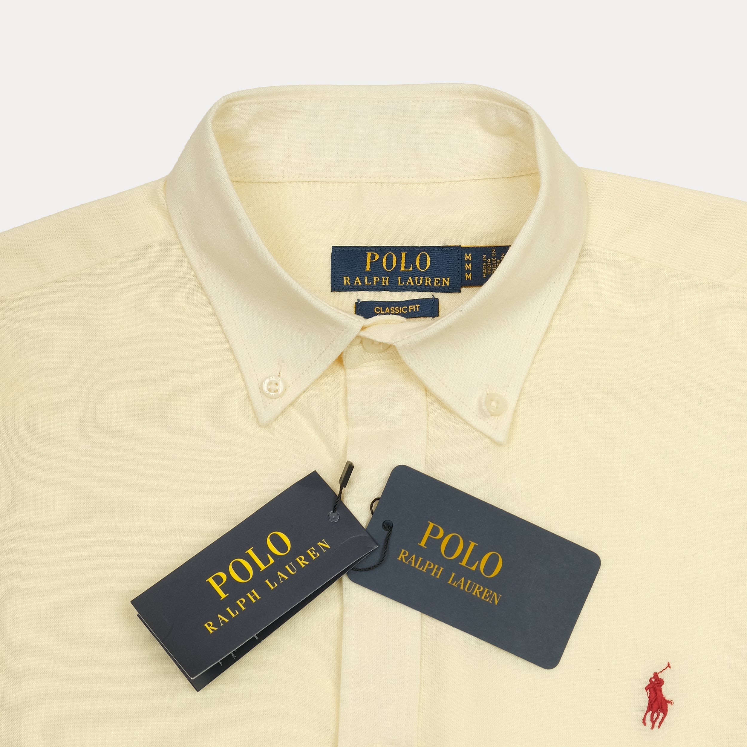 POLO RALPH LAUREN Luminous Vanilla Tailored Fit Long Sleeve Button-Up Shirt