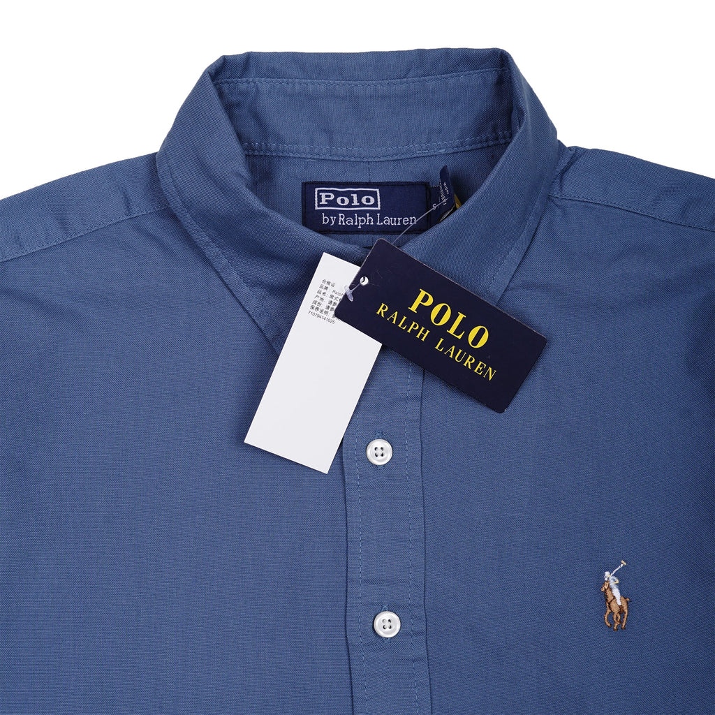 POLO RALPH LAUREN Oceanic Slate Relaxed Fit Short Sleeve Button-Down Shirt