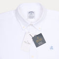 BROOKS BROTHERS Ethereal Pearl Tailored Fit Long Sleeve Stretch Cotton Dress Shirt