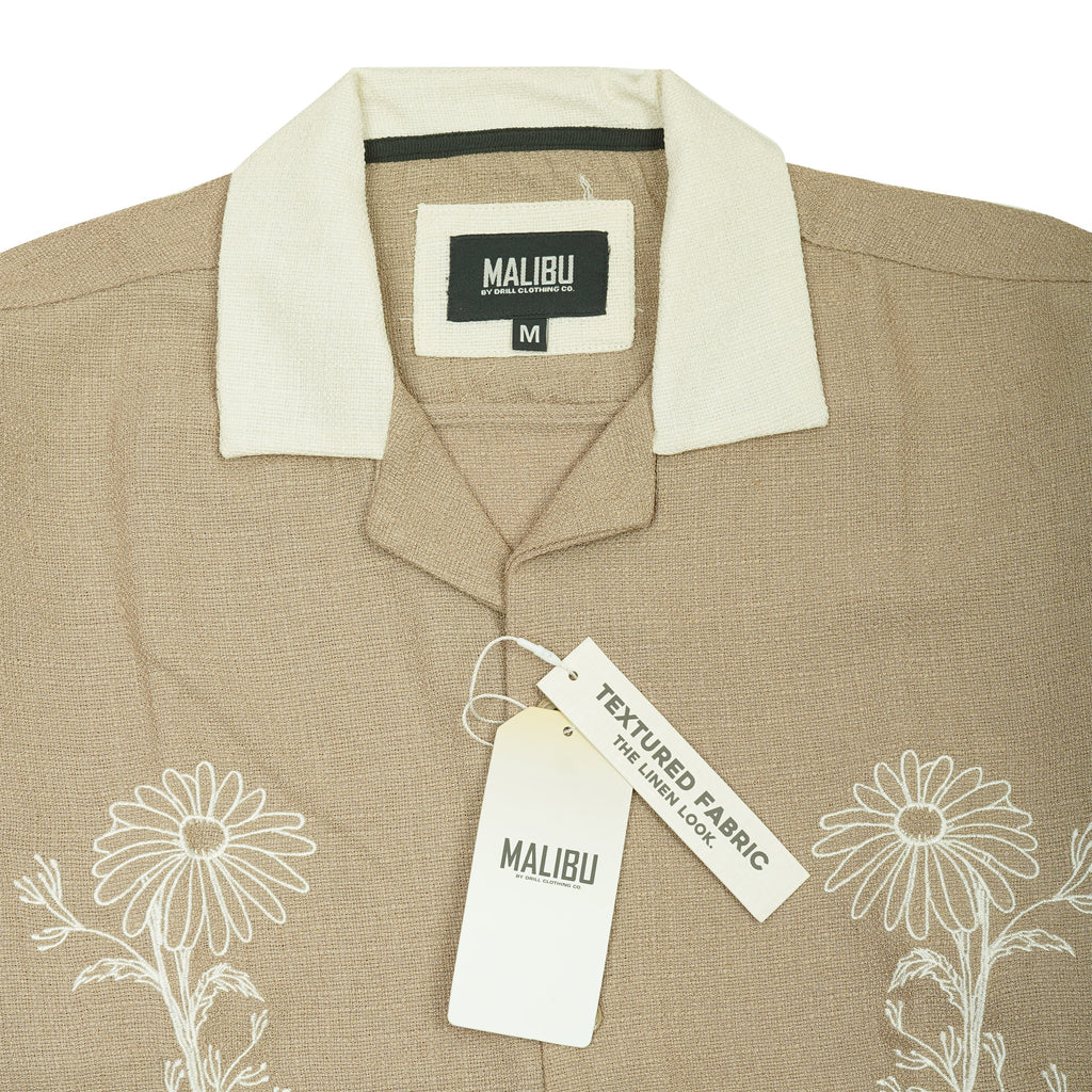 MALIBU Sandstone Blush Relaxed Fit Short Sleeve Shirt