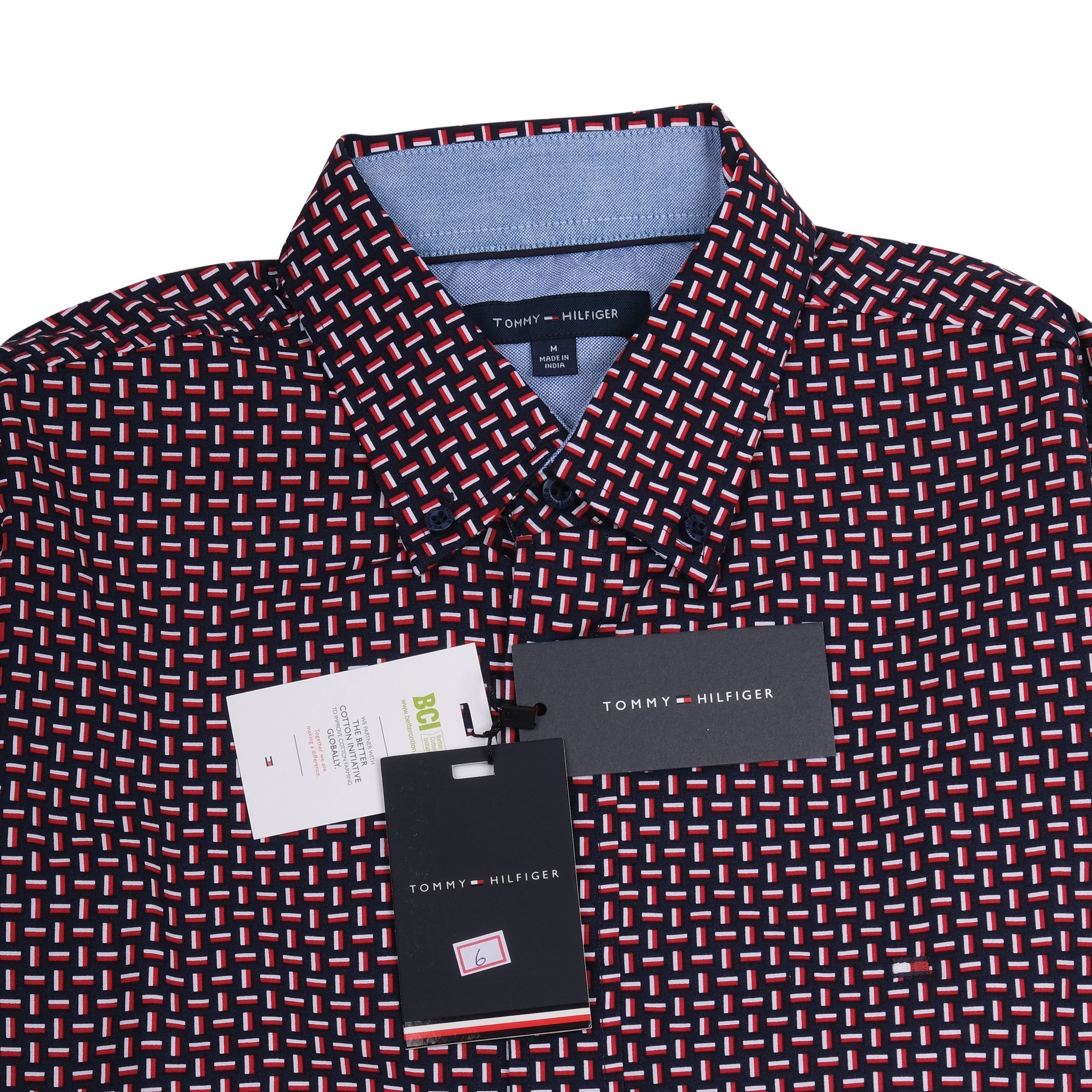 TOMMY HILFIGER Ember Plum Tailored Fit Long Sleeve Shirt