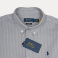 POLO RALPH LAUREN Twilight Mist Tailored Fit Long Sleeve Striped Button-Down Shirt