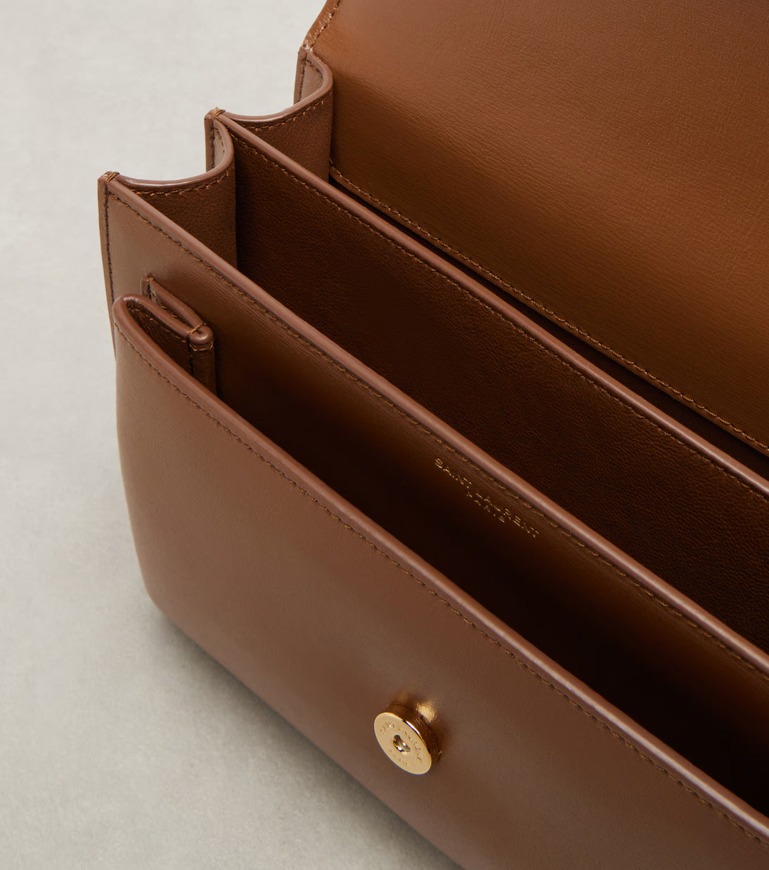 YSL Sunkissed Toffee Luxe Chain-Detail Crossbody Bag