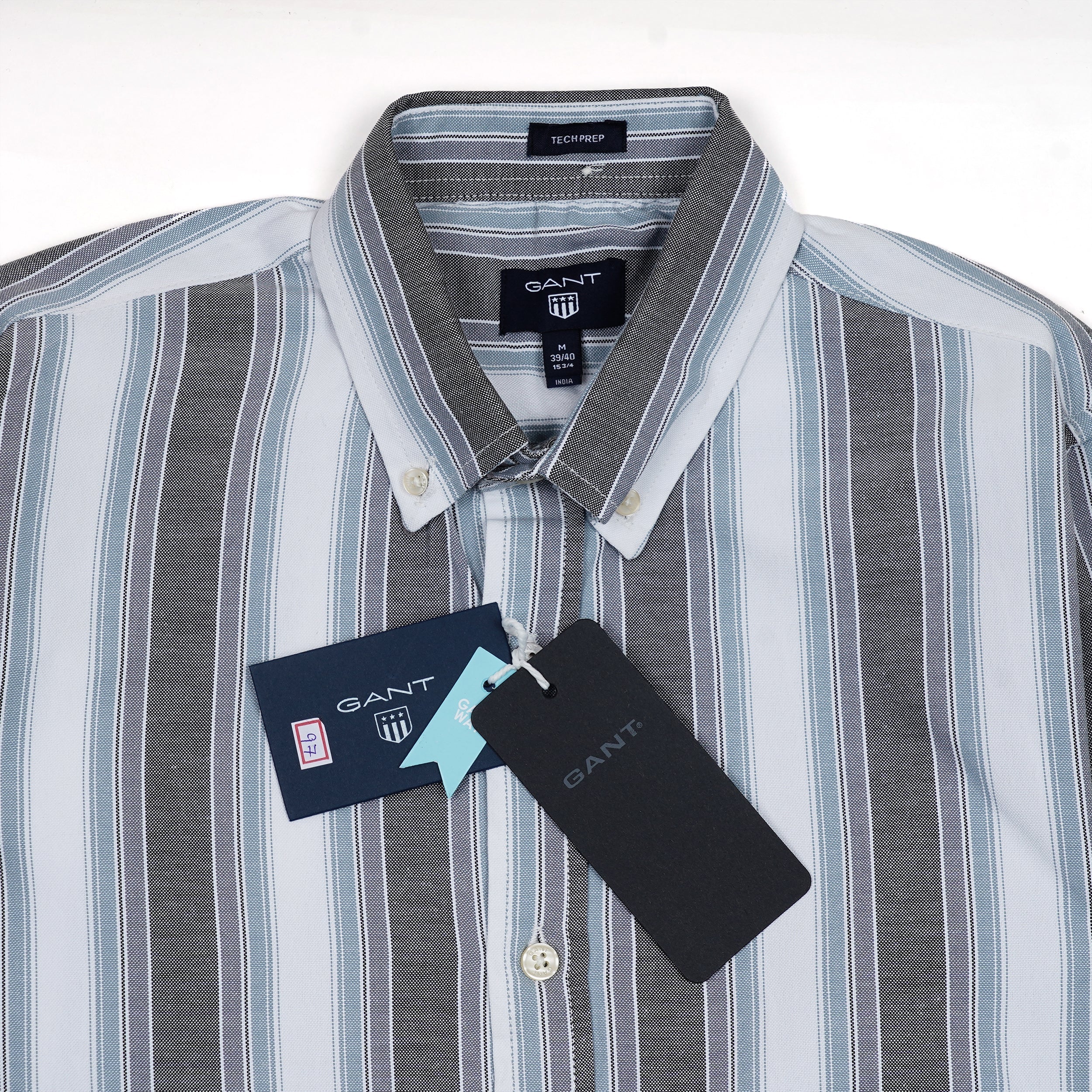 GANT Prismatic Lapis Aurora Tailored Fit Long Sleeve Button-Up Shirt