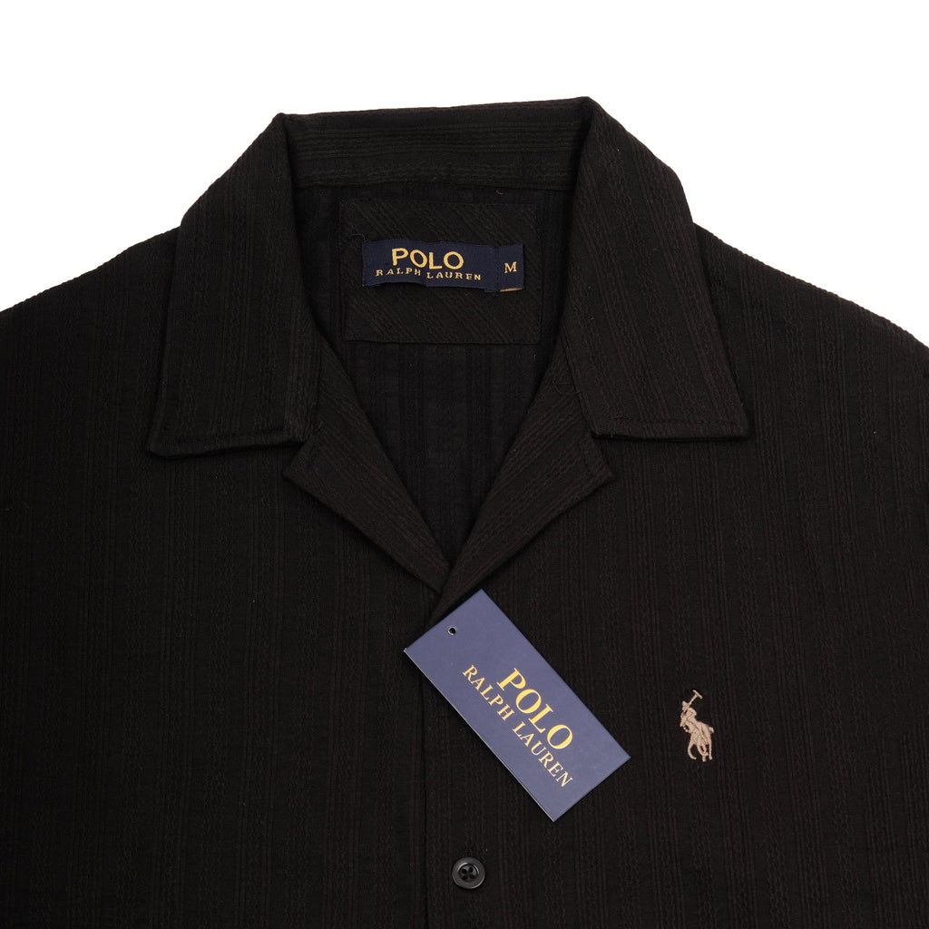 POLO RALPH LAUREN Obsidian Noir Slim Fit Short Sleeve Button-Up Shirt