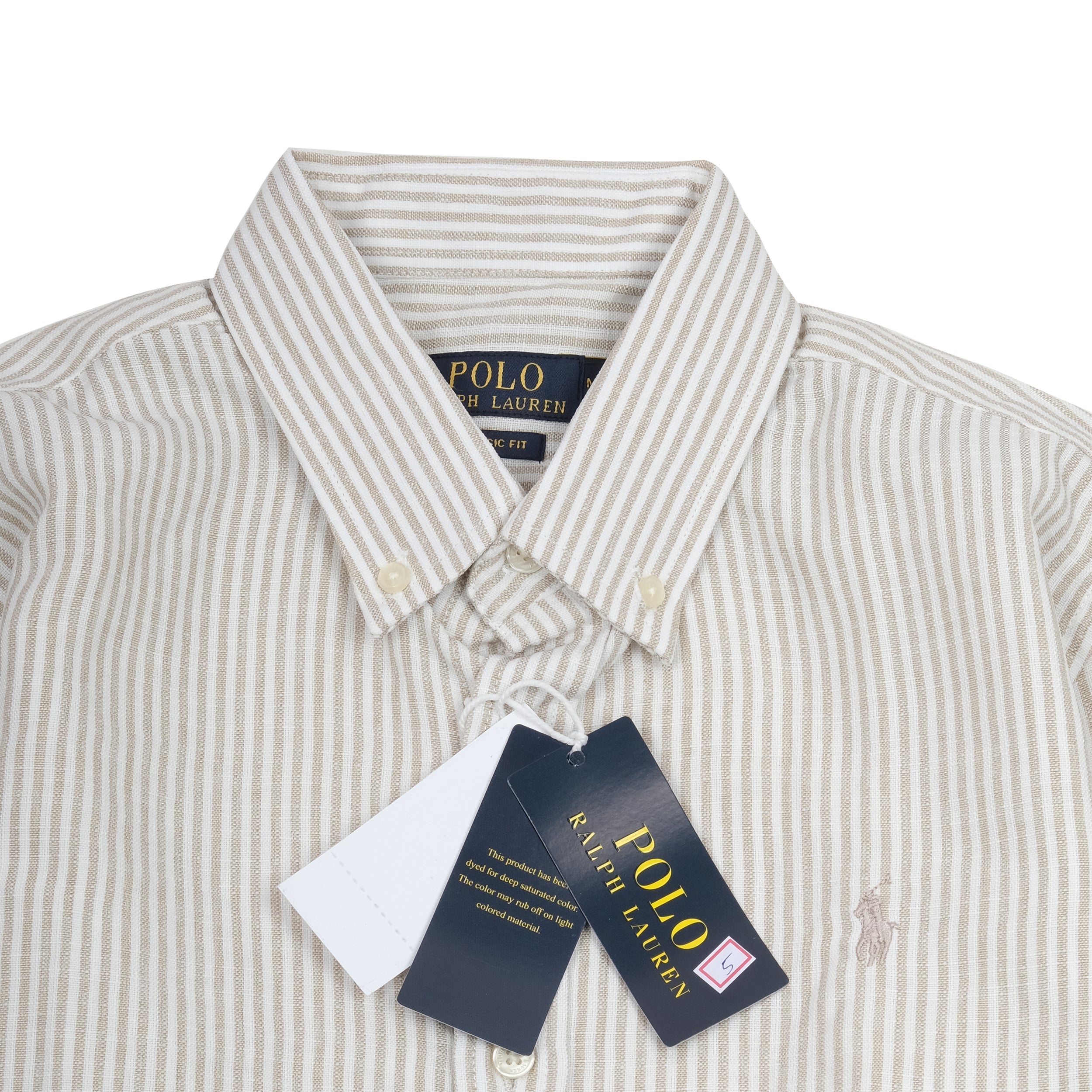 POLO RALPH LAUREN Desert Mirage Classic Fit Long Sleeve Striped Button-Down Shirt