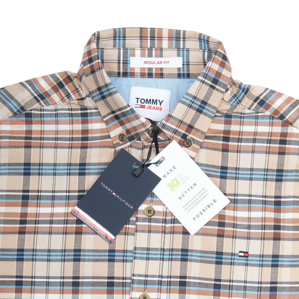 TOMMY JEANS Desert Mirage Regular Fit Long Sleeve Button-Up Shirt