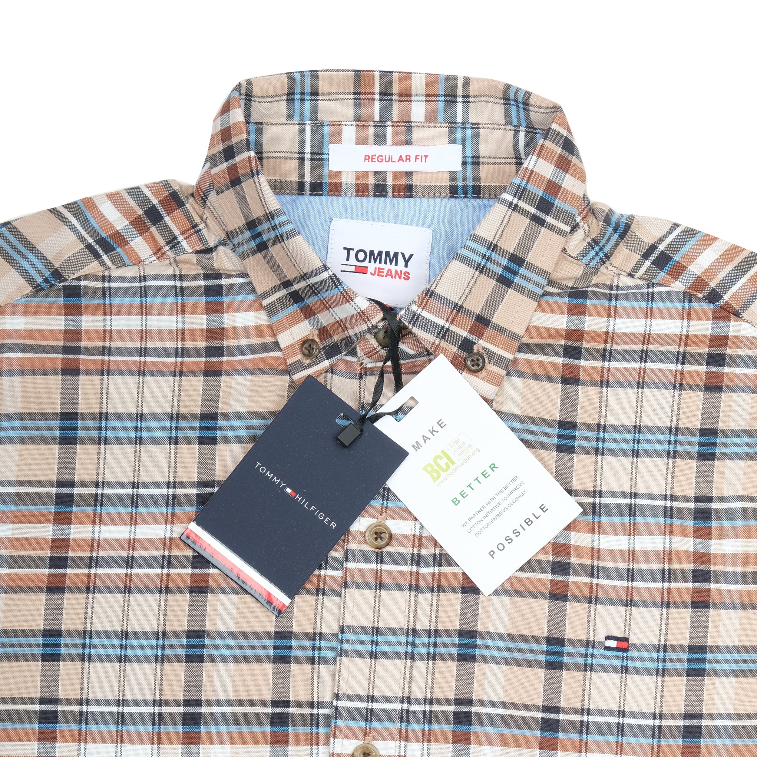 TOMMY JEANS Desert Mirage Regular Fit Long Sleeve Button-Up Shirt