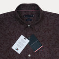 TOMMY HILFIGER Men's Regular Fit Leaf Print Shirt