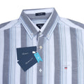 GANT Silver Mist Striped Classic Fit Long Sleeve Button-Up Shirt