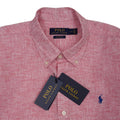 POLO RALPH LAUREN Seraphic Coral Tailored Fit Long Sleeve Textured Button-Down Shirt