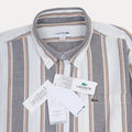 LACOSTE Twilight Sand Relaxed Fit Long Sleeve Button-Up Shirt