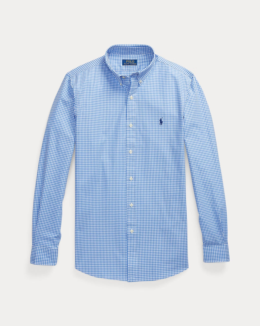 POLO RALPH LAUREN Serene Azure Timeless Fit Long Sleeve Gingham Shirt